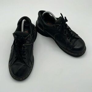 Vintage Dr. Martens Black Leather Lace Up Oxford AW004 Shoes Women Size 10